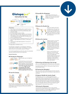 Glatopa instructions for use
