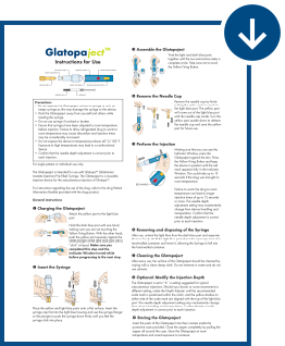 Glatopa instructions for use